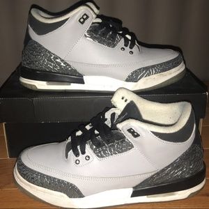 AIR JORDAN 3 RETRO BG (GS) "WOLF GREY"